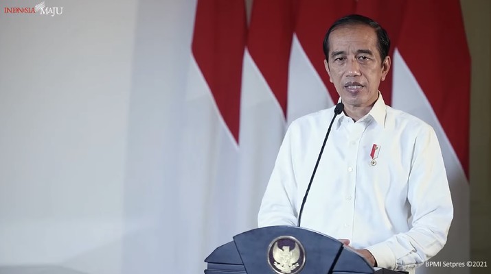 Jokowi memberikan Keterangan Pers Presiden RI Terkait KRI Nanggala-402, Istana Bogor, 22 April 2021