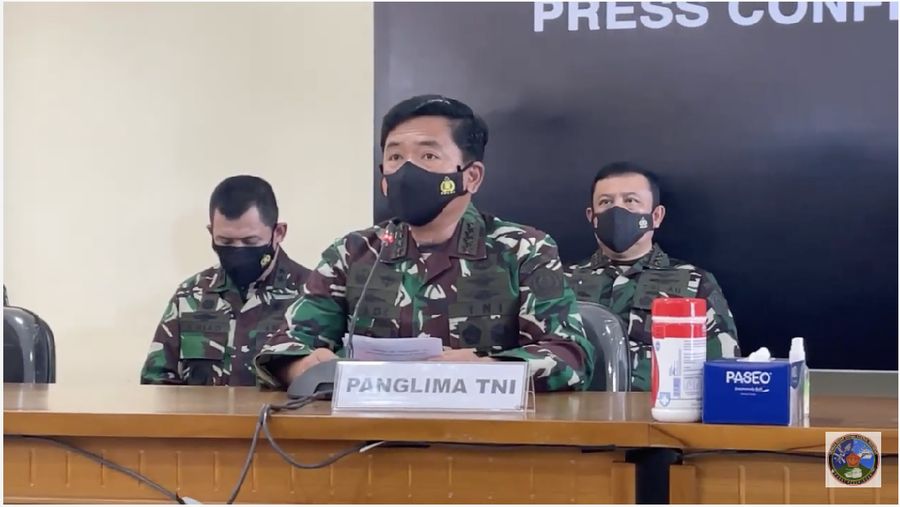 Konferensi Pers Panglima TNI, Menteri Pertahanan, Kasal dan Kapolri Terkait KRI Nanggala 402