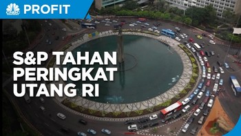 S&P Tahan Peringkat Utang RI di Level BBB Outlook Negatif