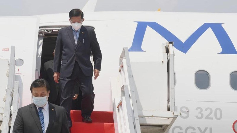 Panglima Militer Myanmar Jenderal Min Aung Hlaing akan hadir pada ASEAN Leaders' Meeting yang digelar pada Sabtu, 24 April 2021, di Jakarta. (Dok:Biro Pers Sekretariat Presiden)