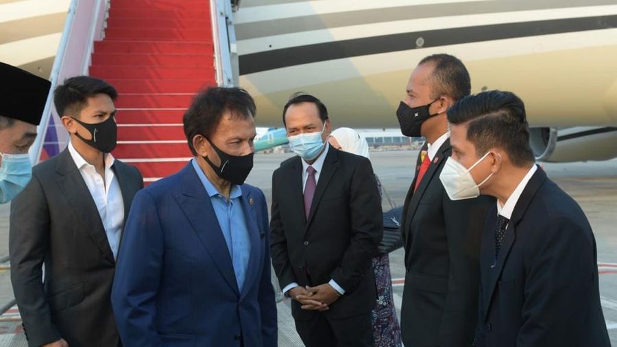 Pemimpin Brunei Darussalam, Sultan Hassanal Bolkiah, pada Jumat, 23 April 2021. Dok: Biro Pers Sekretariat Presiden