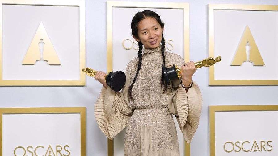 Chloe Zhao, winner of the awards for best picture and director for