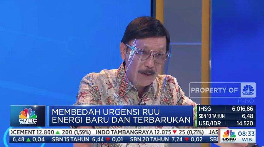 Direktur Utama BPDP Kelapa Sawit, Eddy Abdurrachman dalam acara New Energy Conference dengan Tema 