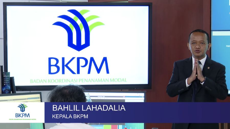 Kepala Badan Koordinasi Penanaman Modal (BKPM) Bahlil Lahadalia merilis capaian realisasi investasi kuartal I tahun 2021. (Tangkapan Layar Youtube BKPM)