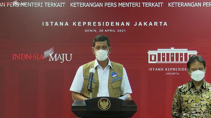 Kepala BNPB Doni Monardo (Tangkapan  Layar Youtube Sekretariat Presiden)