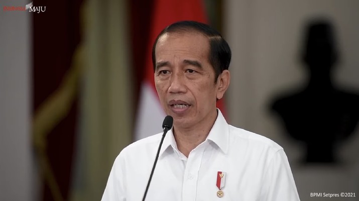 Keterangan Pers Presiden RI Joko Widodo terkait Gugurnya Prajurit KRI Nanggala-402 dan Kabinda Papua. (Tangkapan Layar Youtube Sekretariat Presiden)