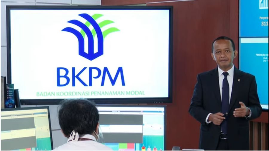 Kepala Badan Koordinasi Penanaman Modal (BKPM) Bahlil Lahadalia merilis capaian realisasi investasi kuartal I tahun 2021. (Tangkapan Layar Youtube BKPM)