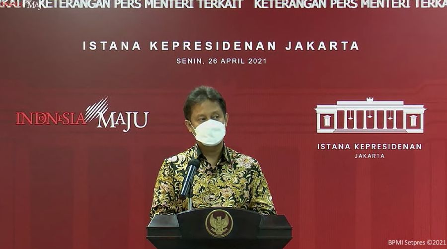 Menteri Kesehatan (Menkes), Budi Gunadi Sadikin (Tangkapan Layar Youtube Sekretariat Presiden)
