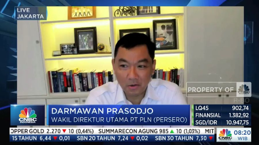 Wakil Direktur Utama PLN, Darmawan Prasodjo dalam acara New Energy Conference dengan Tema 