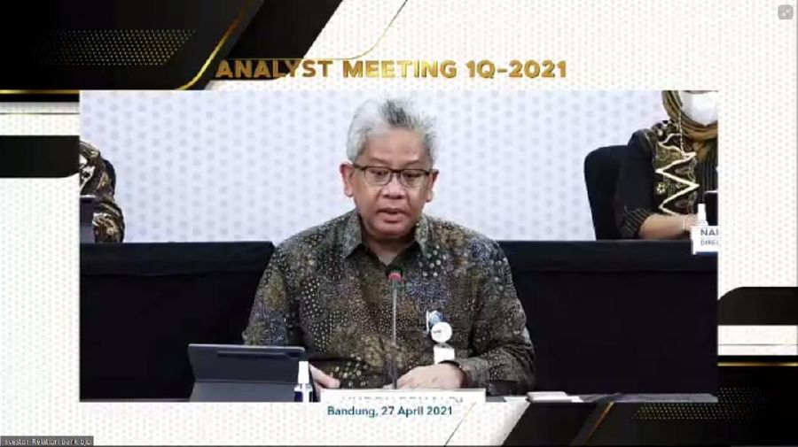 Analyst Meeting for 1Q-2021 bank bjb (Tangkapan Layar)