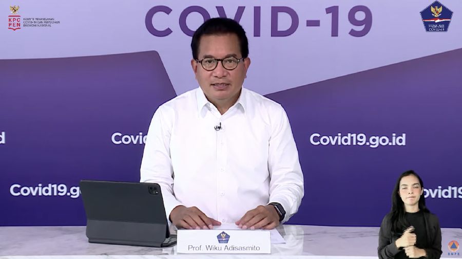 Koordinator Tim Pakar dan Juru Bicara Pemerintah untuk Penanganan Covid-19, Wiku Adisasmito (Tangkapan Layar Youtube BNPB Indonesia)