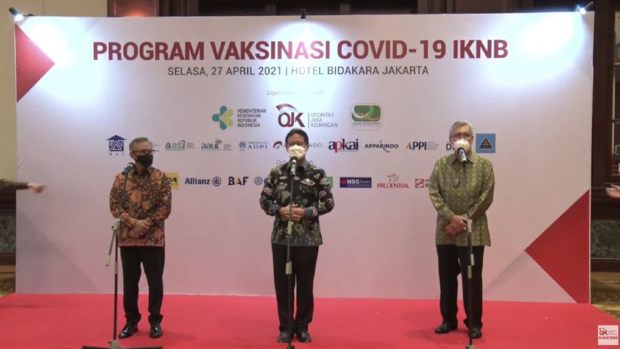 Vaksinasi Industri Keuangan Non Bank untuk Lansia Indonesia (Tangkapan Layar Youtube Jasa Keuangan)