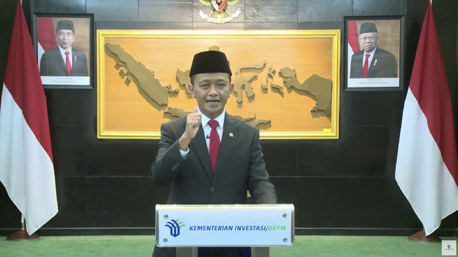 Keterangan Pers Perubahan Status BKPM Menjadi Kementerian Investasi/BKPM (Tangkapan Layar Youtube BKPM)