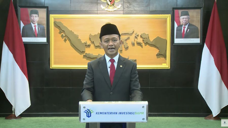 Keterangan Pers Perubahan Status BKPM Menjadi Kementerian Investasi/BKPM (Tangkapan Layar Youtube BKPM)