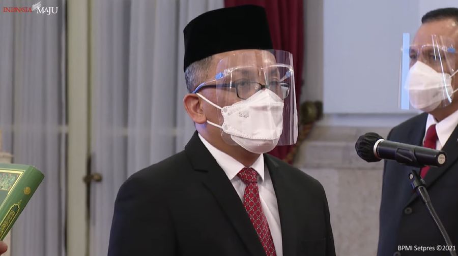 Pelantikan Kepala Badan Riset dan Inovasi Nasional (BRIN), Laksana Tri Handoko (Tangkapan Layar Youtube Sekretariat Presiden)