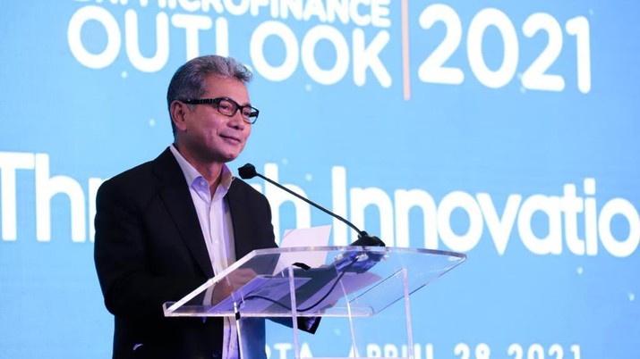 Direktur Utama Bank BRI Sunarso pada kegiatan BRI Microfinance Outlook 2021 (Dok. BRI) Direktur Utama Bank BRI Sunarso pada kegiatan BRI Microfinance Outlook 2021 (Dok. BRI)