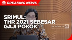 Sri Mulyani: THR 2021 Sebesar Gaji Pokok + Tunjangan Melekat