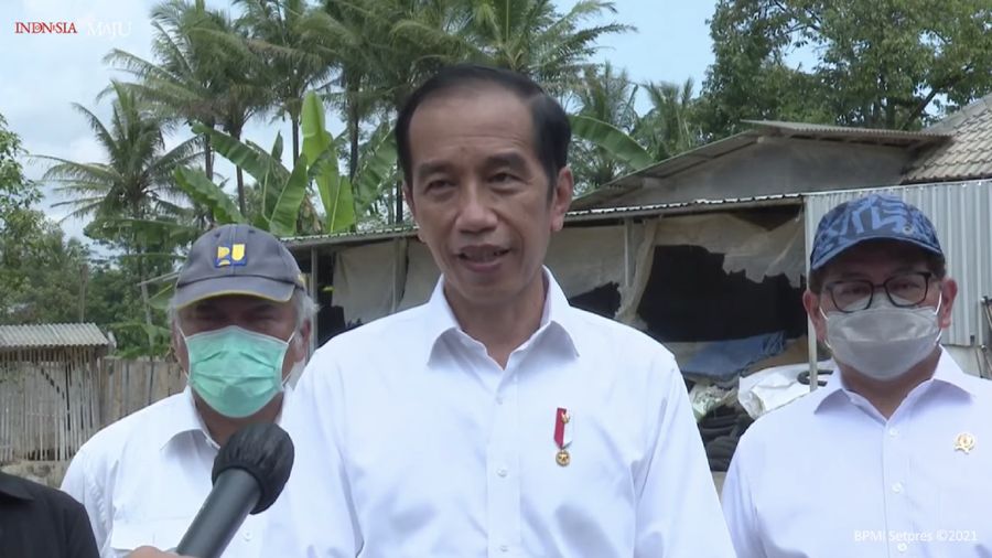 Tangkapan Layar/Keterangan Pers Presiden Jokowi mengenai Peraturan Pemerintah tentang THR, 29 April 2021