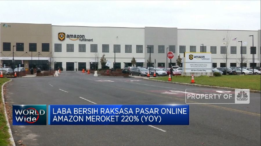 Laba Bersih Raksasa Pasar Online Amazon Meroket 220% (YoY)