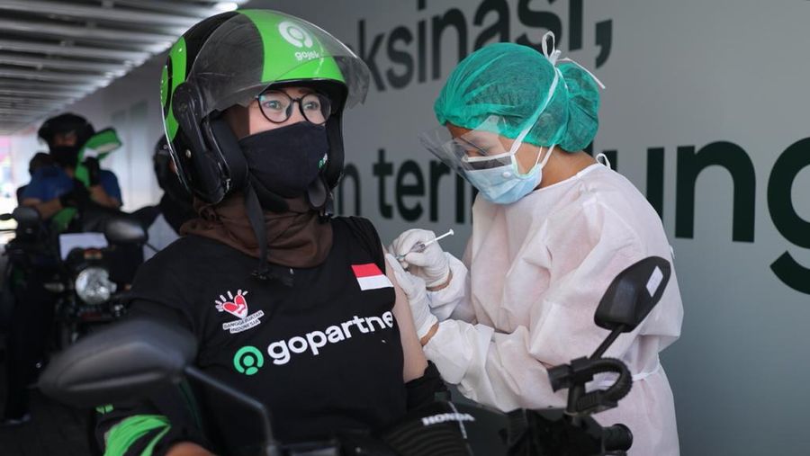 Vaksinasi Driver Gojek (ist)