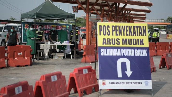 Pos penyekatan arus mudik cirebon Pos penyekatan arus mudik cirebon