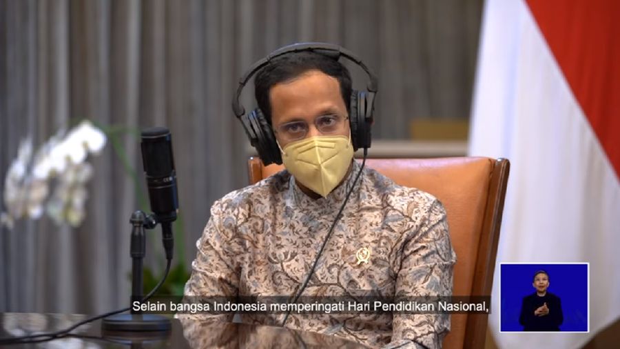 Podcast Hardiknas 2021 Presiden Jokowi dan Mas Menteri Nadiem Makarim, 2 Mei 2021. (Tangkapan Layar Youtube Sekretariat Presiden RI)