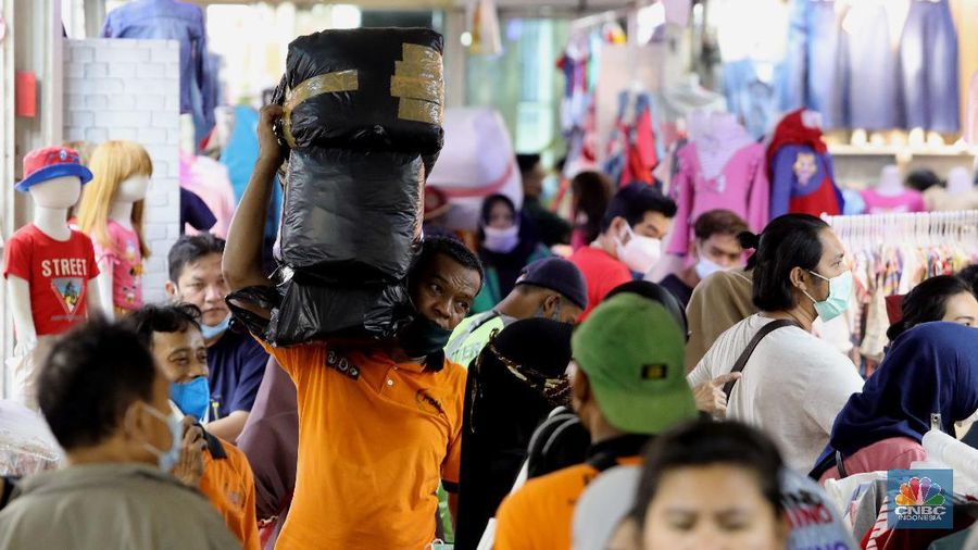 Ilustrasi Pasar Tanah Abang. (CNBC Indonesia/Muhammad Sabki)