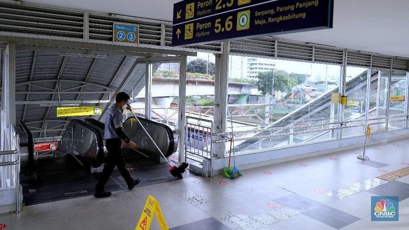 Ilustrasi Stasiun Tanah Abang. (CNBC Indonesia/Muhammad Sabki)