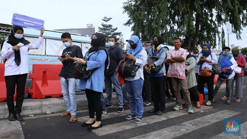 Ilustrasi Stasiun Tanah Abang. (CNBC Indonesia/Muhammad Sabki)
