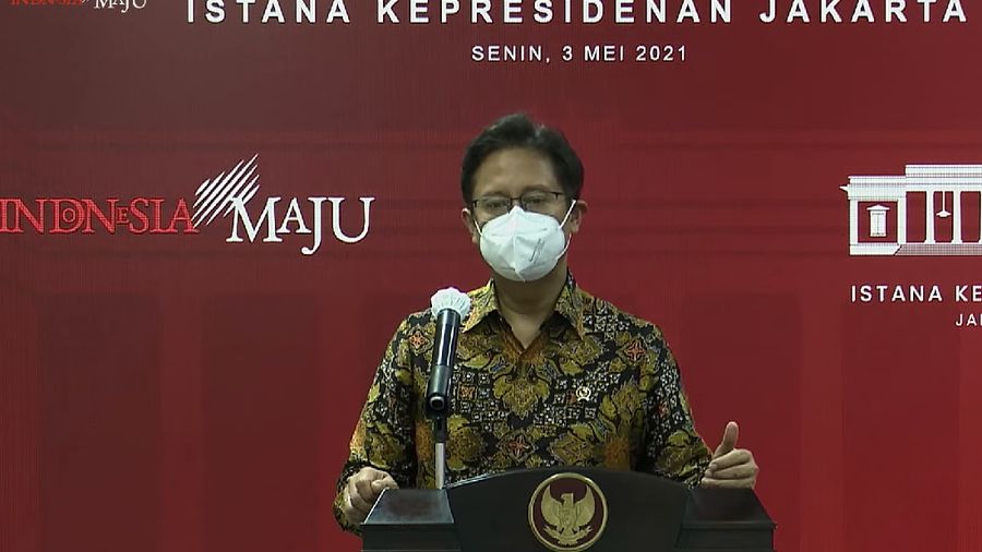Keterangan Pers Menko Perekonomian, Menteri Kesehatan, dan Kepala BNPB, 3 Mei 2021. (Dok: Tangkapan Layar Youtube Setpres RI)