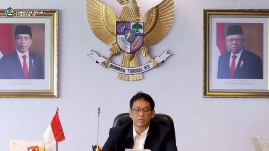 Konferens Pers hasil rapat berkala II KSSK Tahun 2021. (Tangkapan layar Youtube Kemenkeu)