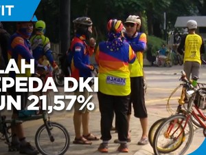 PPKM Diperpanjang, Jumlah Pesepeda di DKI Turun 21,57%