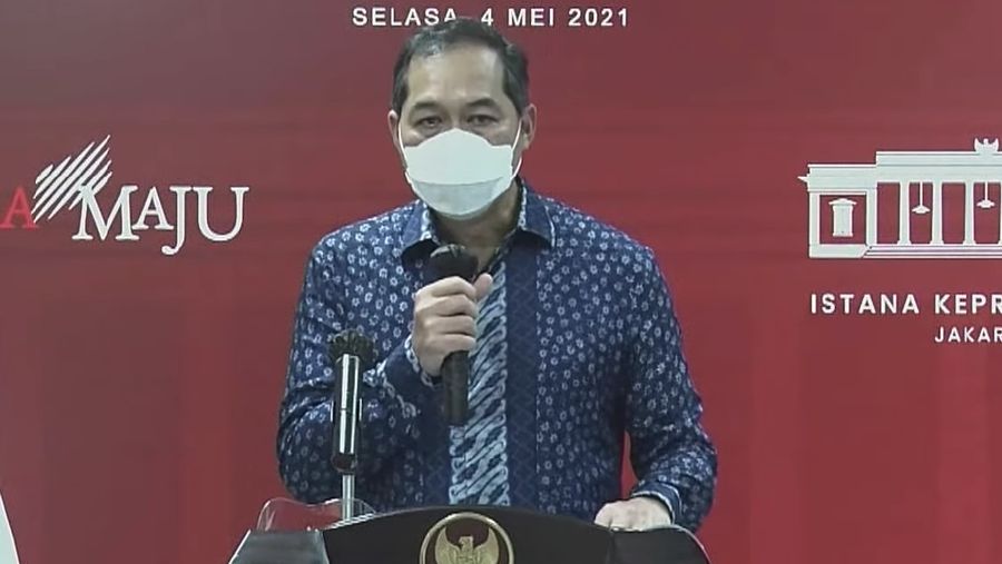 Keterangan Pers Menteri terkait Hasil Rapat Terbatas, Kantor Presiden, 4 Mei 2021.