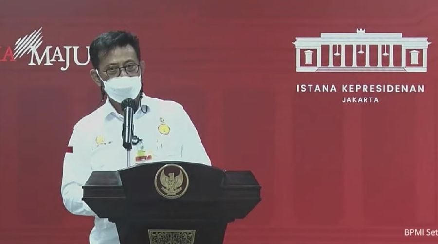 Keterangan Pers Menteri terkait Hasil Rapat Terbatas, Kantor Presiden, 4 Mei 2021.