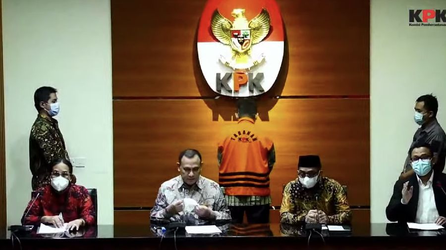 Konferensi Pers Penetapan dan Penahanan Tersangka Dugaan Tipikor di Lingkungan Ditjen Pajak.