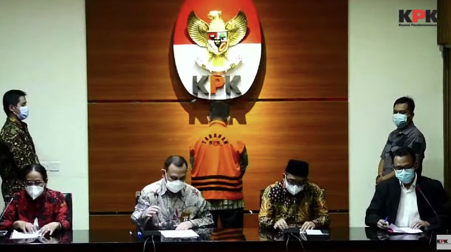 Konferensi Pers Penetapan dan Penahanan Tersangka Dugaan Tipikor di Lingkungan Ditjen Pajak.