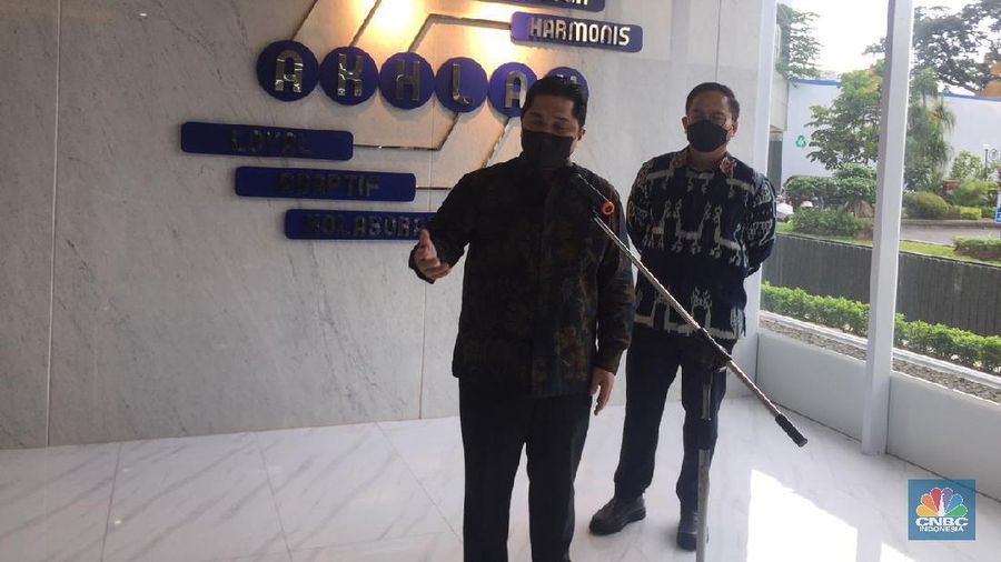 Menteri BUMN Erick Thohir. (CNBC Indonesia/ Monica Wareza)