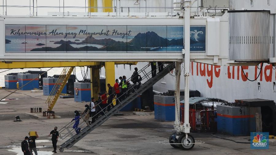Pelabuhan Merak, Banten. (CNBC Indonesia/Andrean Kristianto)