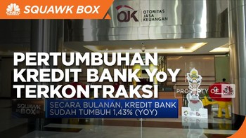 Per April, Pertumbuhan Kredit Bank Terkontraksi 3,77% (YoY)