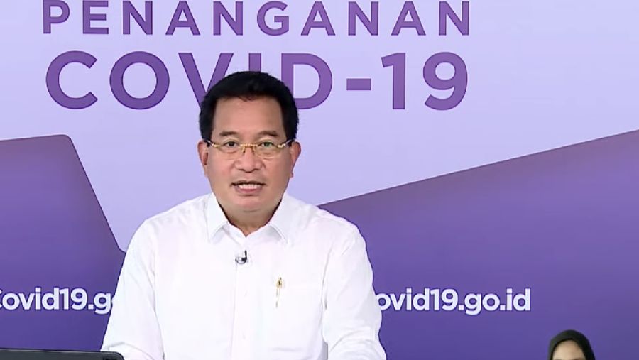 Wiku Adisasmito juru bicara gugus tugas percepatan penanganan Corona memberi Keterangan Pers Juru Bicara terkait Update Data Covid-19 Nasiona. (Youtube/Sekretariat Presiden)