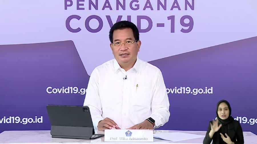 Wiku Adisasmito juru bicara gugus tugas percepatan penanganan Corona memberi Keterangan Pers Juru Bicara terkait Update Data Covid-19 Nasiona. (Youtube/Sekretariat Presiden)