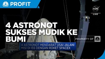 4 Astronot Sukses Mudik ke Bumi dari ISS