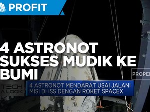 4 Astronot Sukses Mudik ke Bumi dari ISS