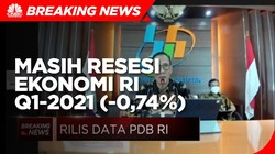 BPS : Pertumbuhan Ekonomi RI Q1-2021 Minus 0,74%