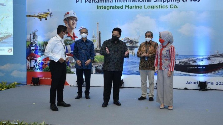 Menteri BUMN, Erick Thohir Resmikan PT Pertamina International Shipping sebagai Subholding Shipping Pertamina. (Dok: Pertamina)
