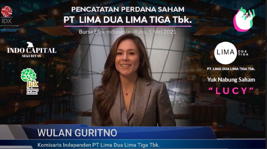 Wulan Guritno, Komisaris Independen LUCY, Listing 5 Mei 2021