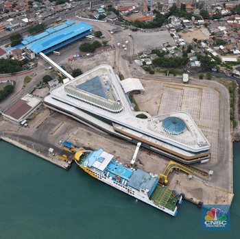 Suasana Sepi Pelabuhan Merak yang Ditutup Bagi Pemudik