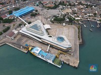 Suasana Sepi Pelabuhan Merak yang Ditutup Bagi Pemudik