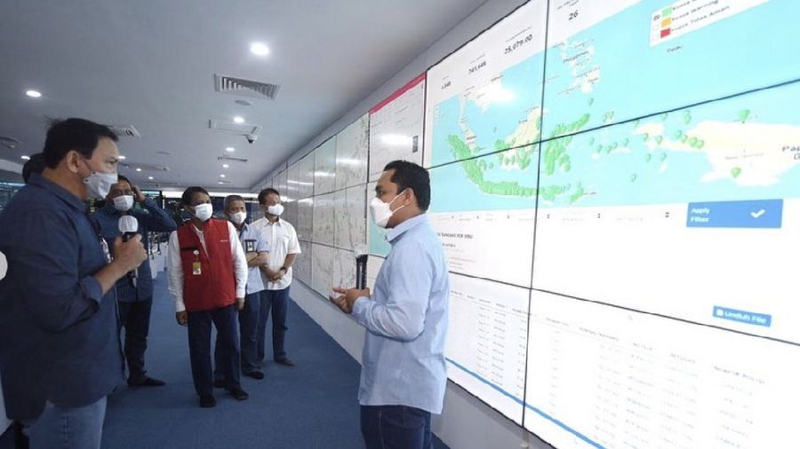 Ahok mengunjungi Command Center Pertamina untuk memastikan data Pertamina dari hulu ke hilir terintegrasi optimal. (IG: basukibtp)