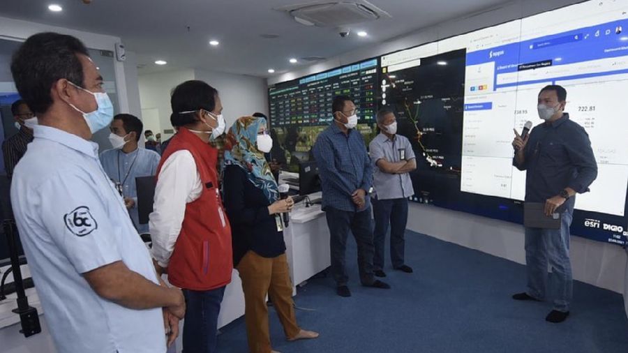 Ahok mengunjungi Command Center Pertamina untuk memastikan data Pertamina dari hulu ke hilir terintegrasi optimal. (IG: basukibtp)